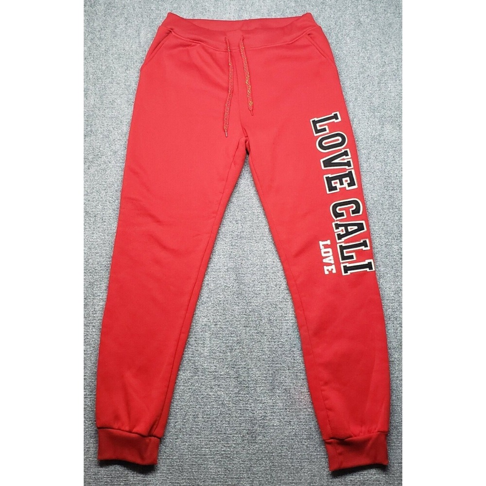 Special One International Pants Womens XL Red Love Cali Graphic Jogger High Rise